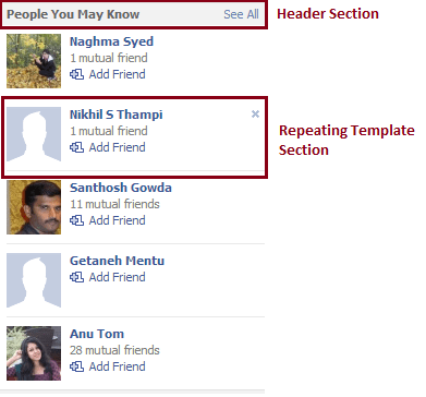 fb_UnderstandingTemplate_1 Fb PYMK Section Breakup