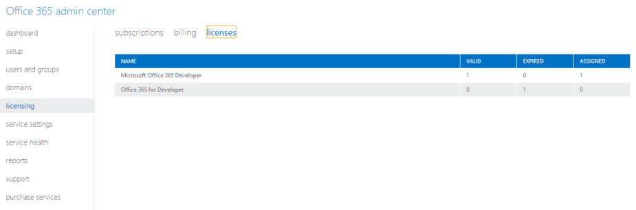 Office Subscription Screenshot