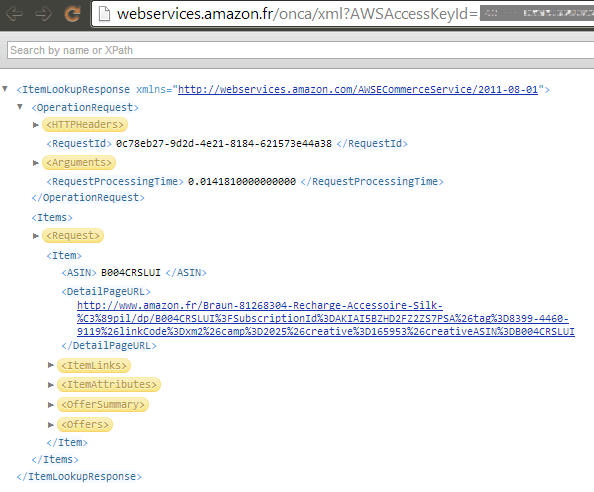 Amazon API - Response