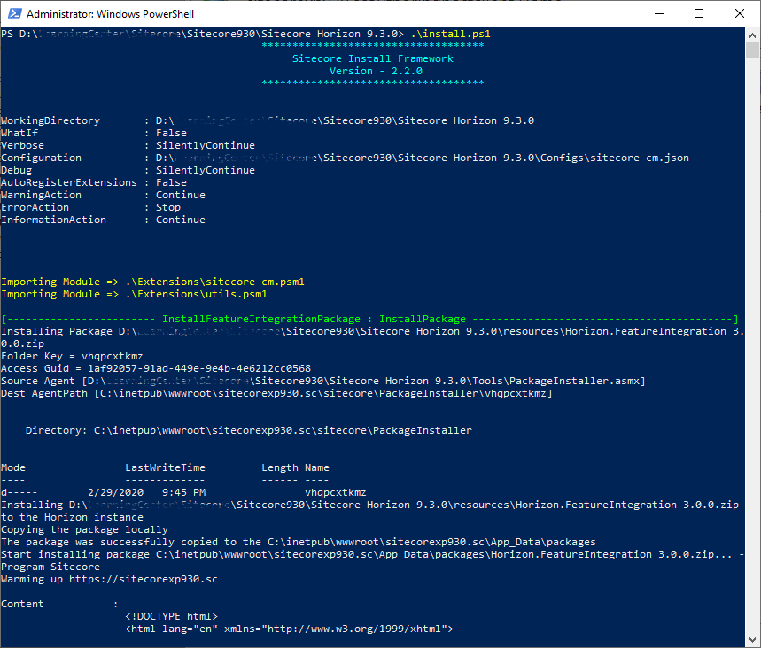 sitecore20horizon20-20installation20-20main