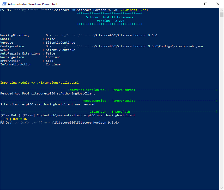 sitecore20horizon20-20uninstall