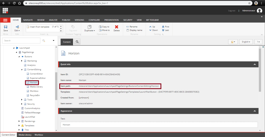 sitecore20horizon20-20uninstall20horizon20app